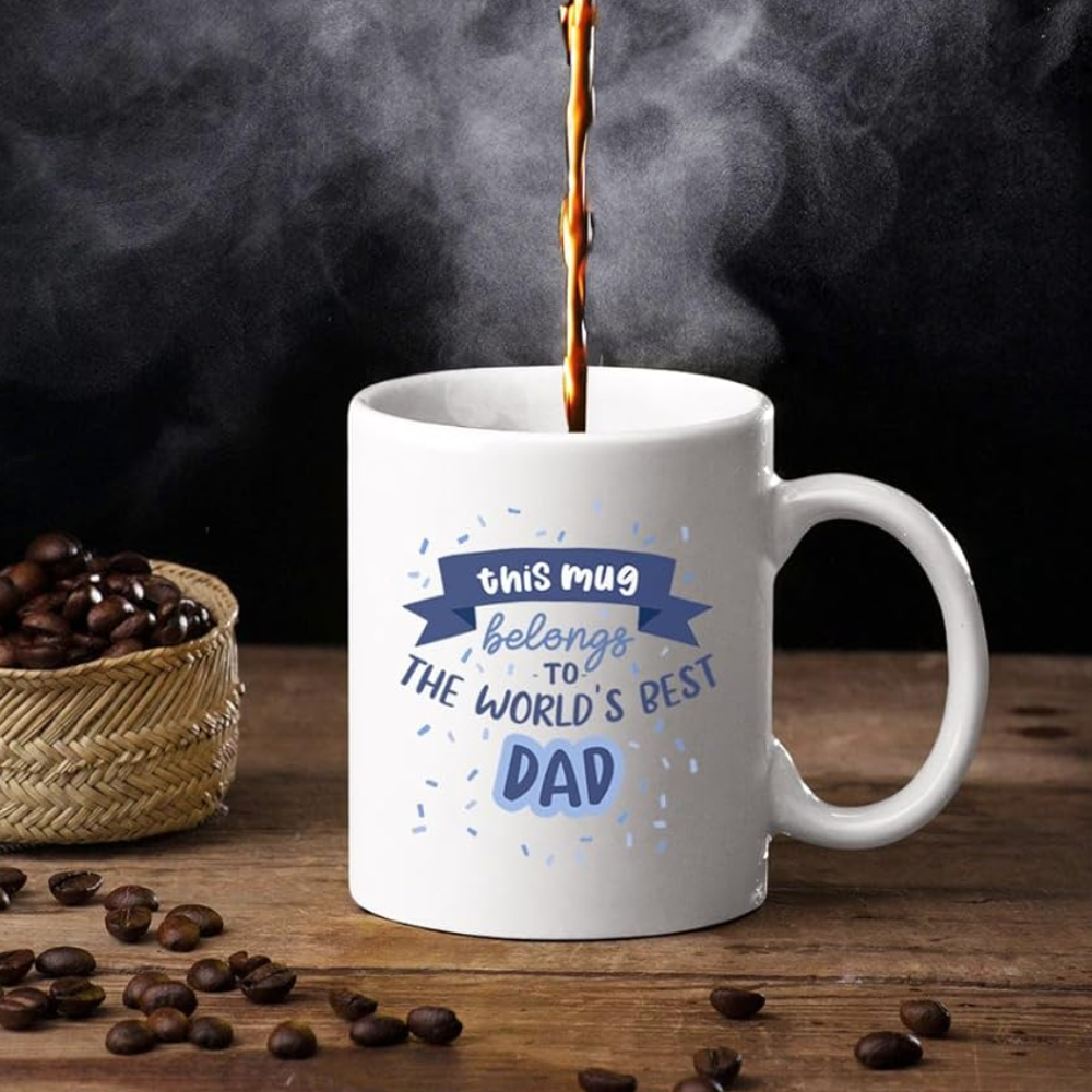 11 oz Ceramic World Best Dad Coffee Mug Funny Gift Drinkware