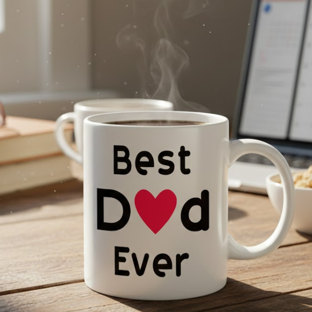 11 oz Ceramic Best Dad Ever Coffee Mug Drinkware