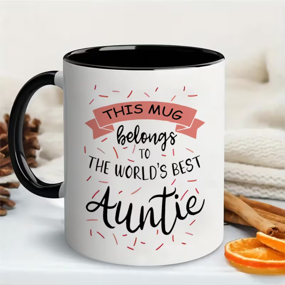11 oz Ceramic Worlds Best Aunt Coffee Mug Gift Drinkware
