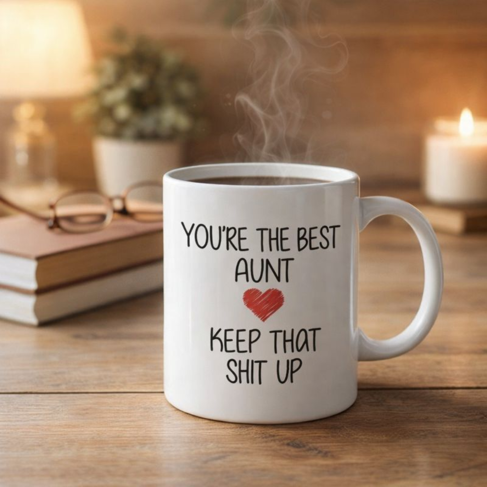 11 oz Ceramic Best Aunt Coffee Mug Multipurpose Drinkware