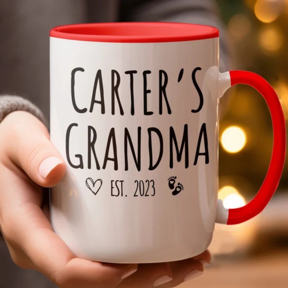 Custom Grandma Mug, Name Mug, Grandma Gifts, Mug