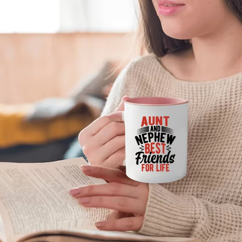 11 oz Ceramic Aunt and Nephew Best Friends Coffee Mug Novelty Drinkware