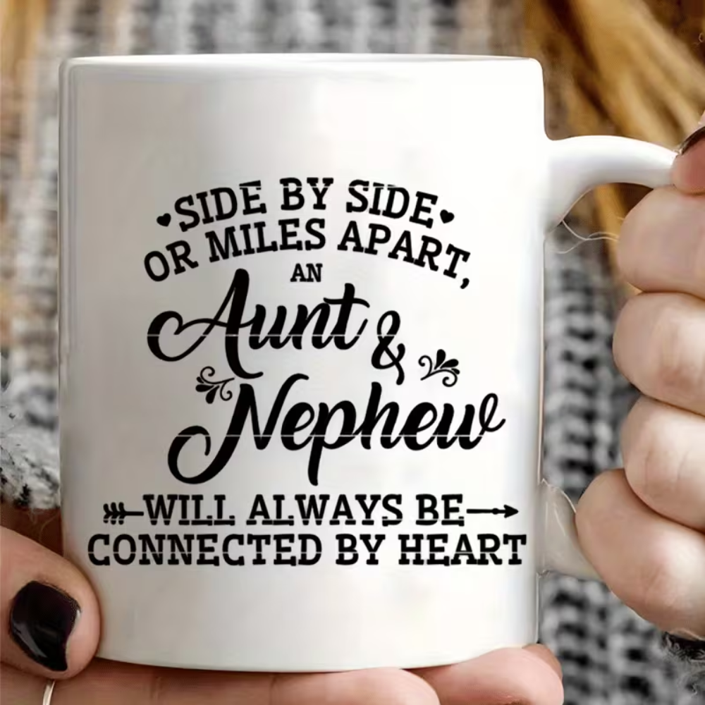 11 oz Ceramic Aunt and Nephew Coffee Mug Reusable Drinkware