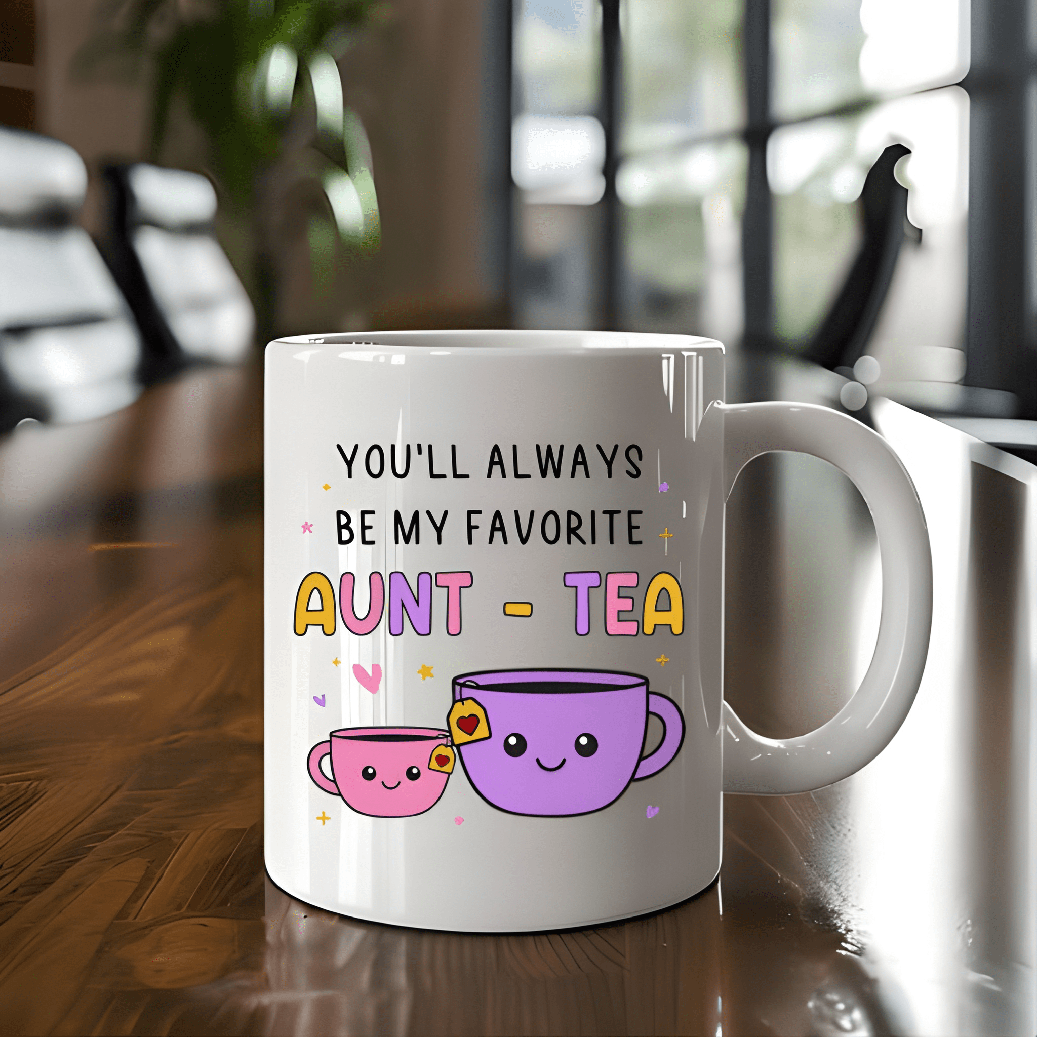 11 oz Ceramic Smiling Face Coffee Mug with Message Drinkware 1pc