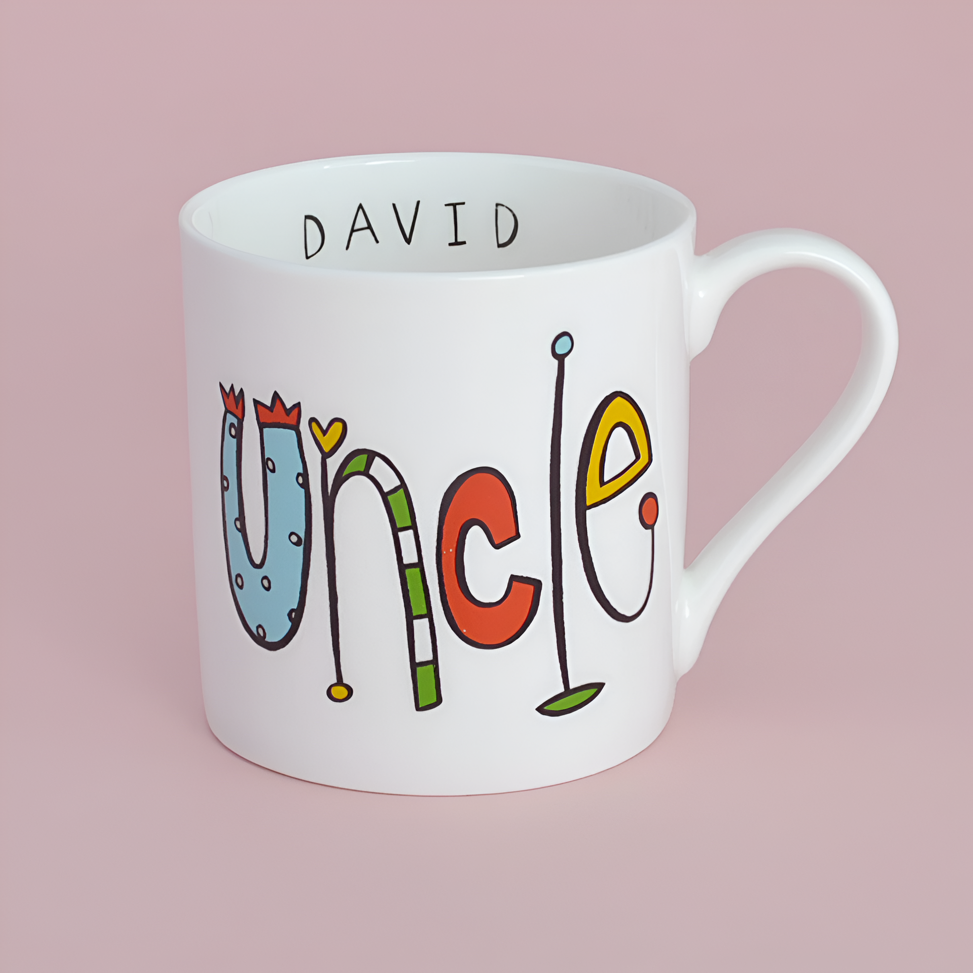Personalized Uncle Name Ceramic Coffee Mug