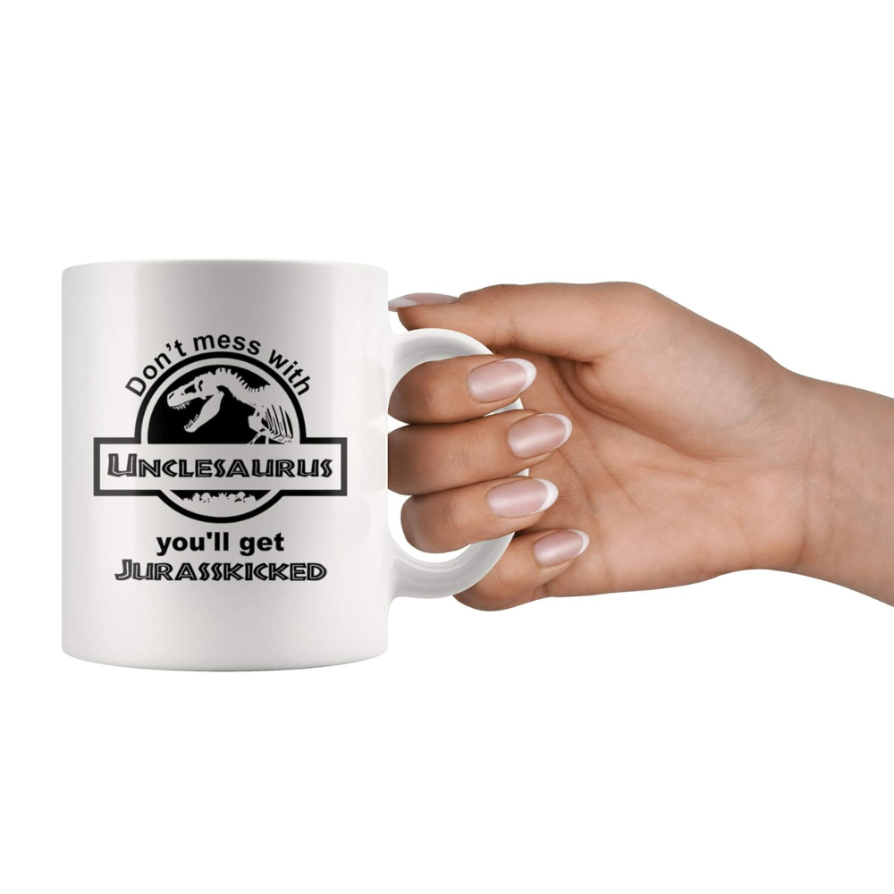 11 oz Ceramic Unclesaurus Funny Coffee Mug Novelty Drinkware