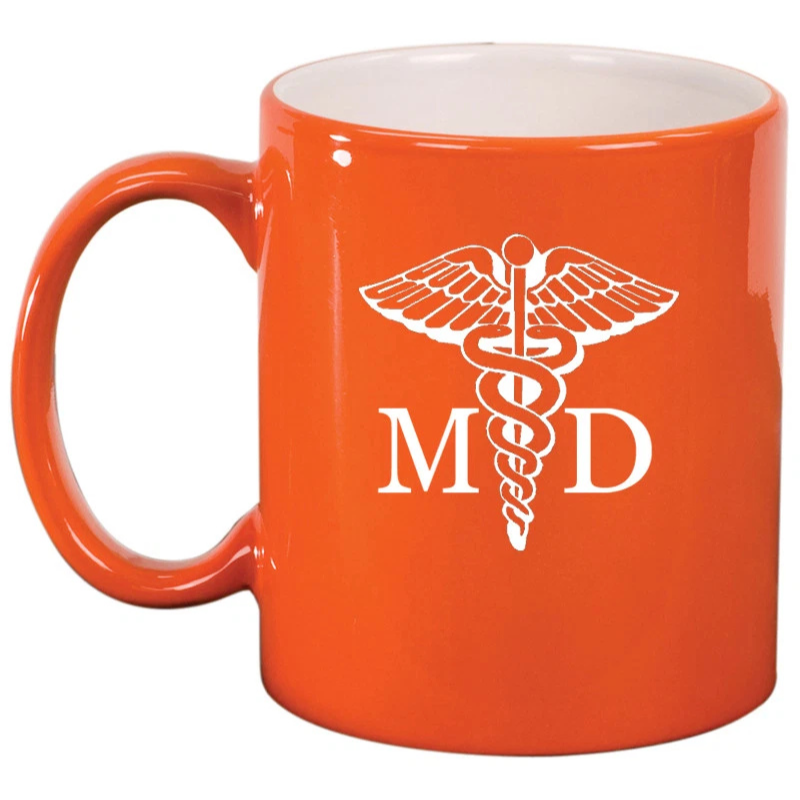 Ceramic Coffee Tea Mug Glass Cup MD Medical Doctor