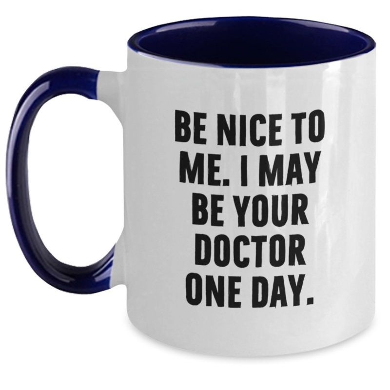 Funny Doctor Gifts from Friends To Doctor Graduation Unique Two Tone Coffee Mugs