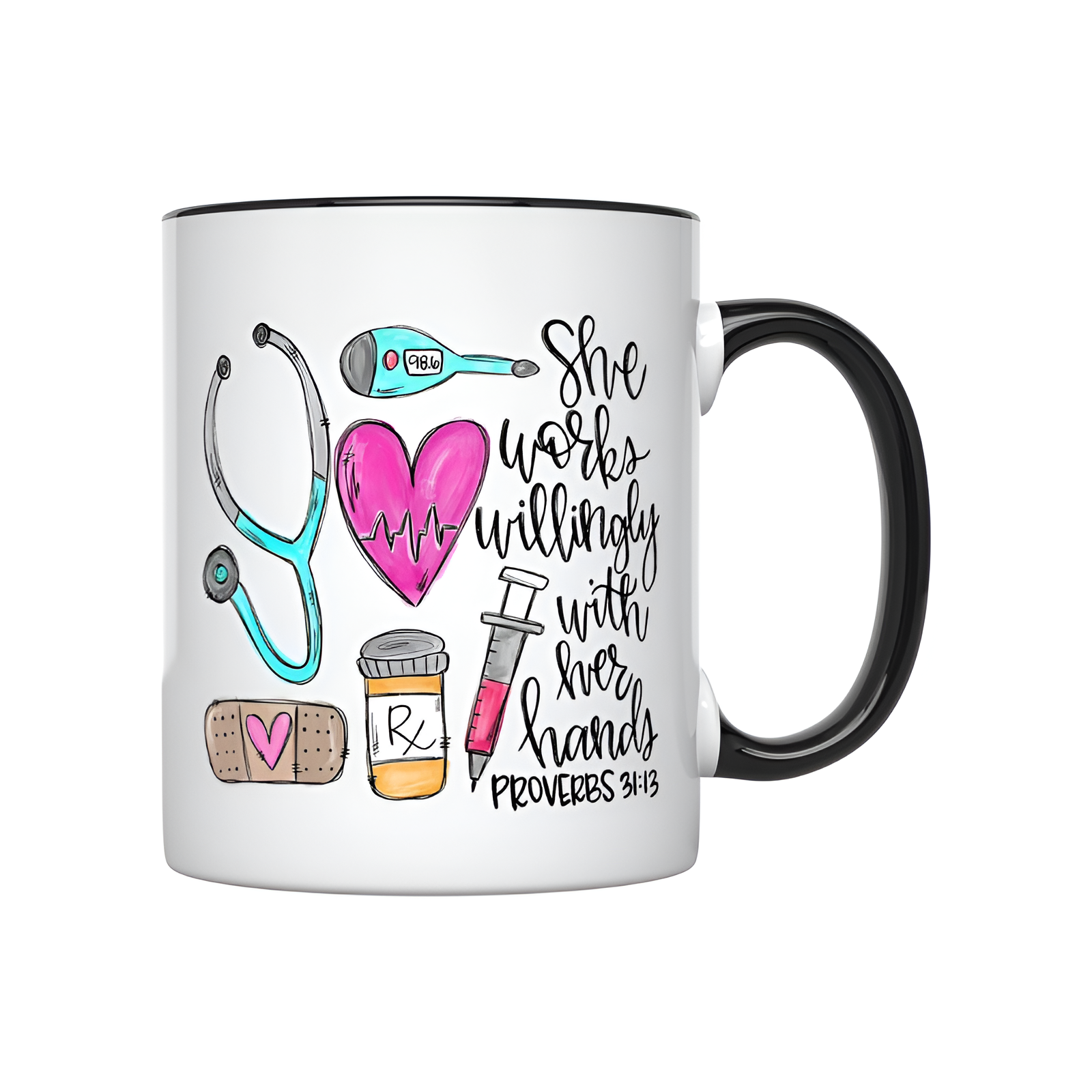 Happy Retirement Nurse Themed 11oz Ceramic Mug