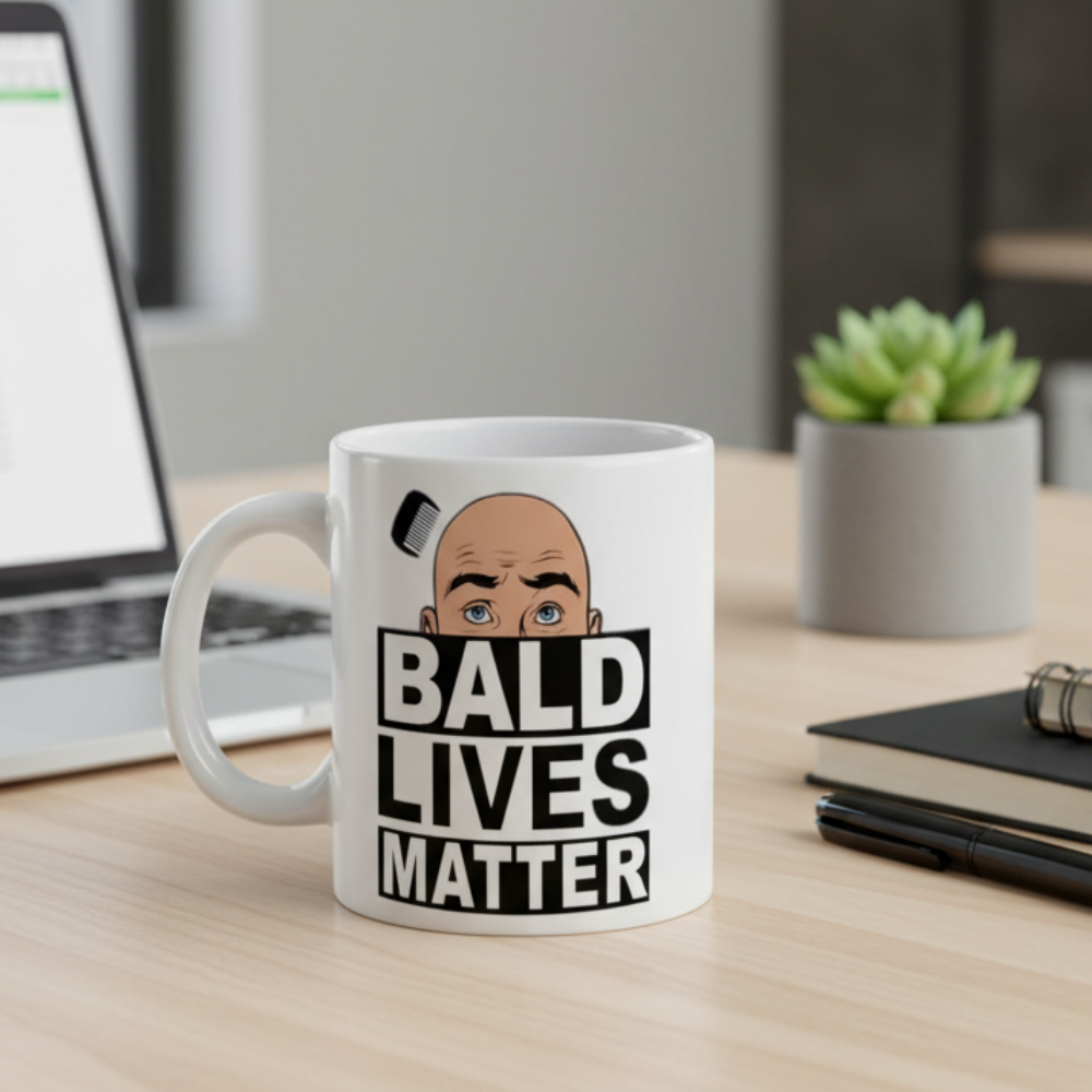 1 Piece Of Bald Lives Matter Funny Coffee Mug