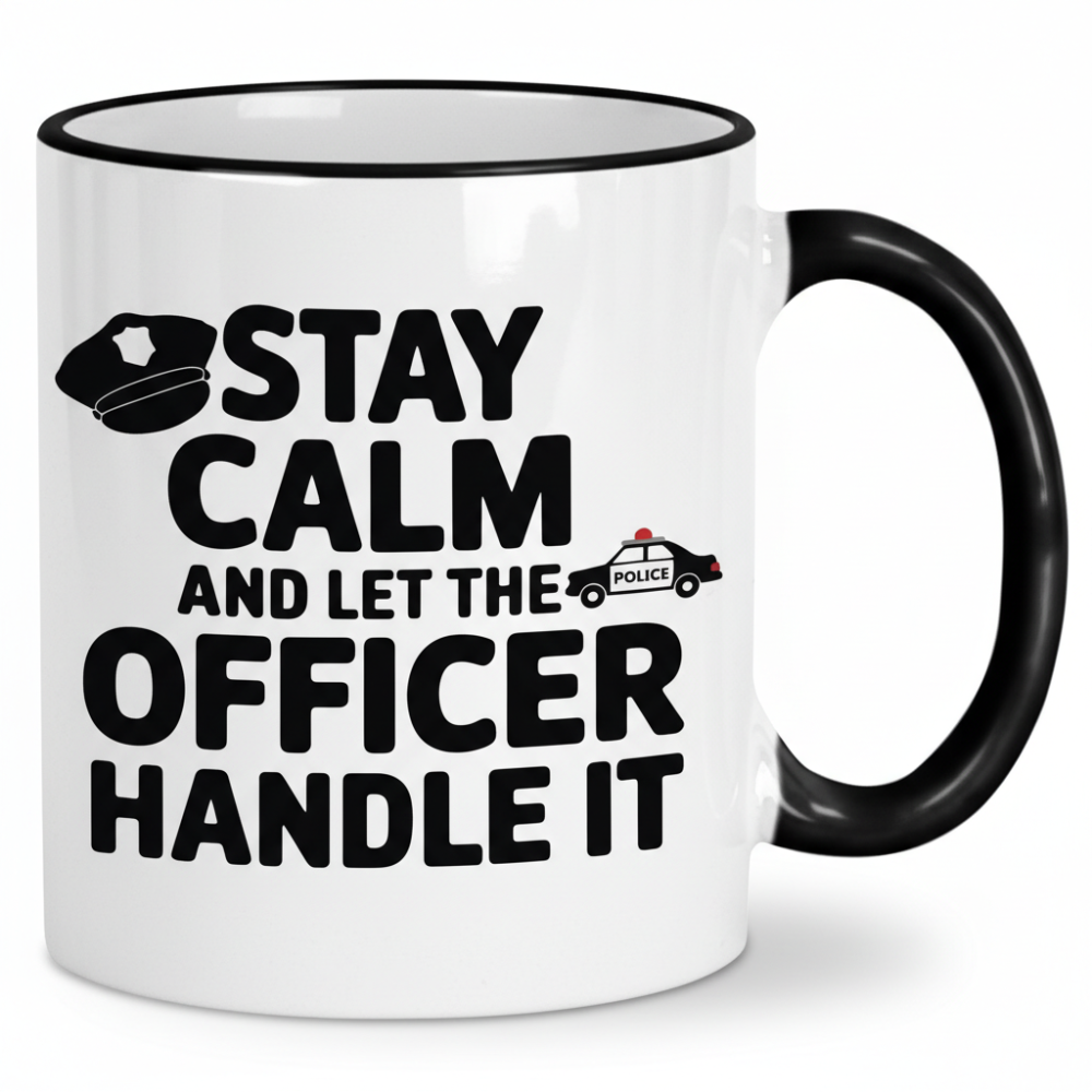 11 oz Ceramic Funny Police Officer Coffee Mug Law Enforcement Drinkware
