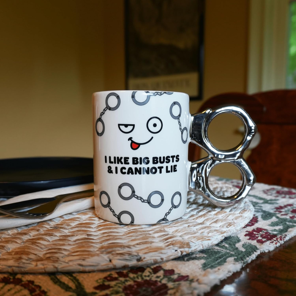 12 oz Ceramic Funny Police Busts Quote Coffee Mug Law Enforcement Drinkware