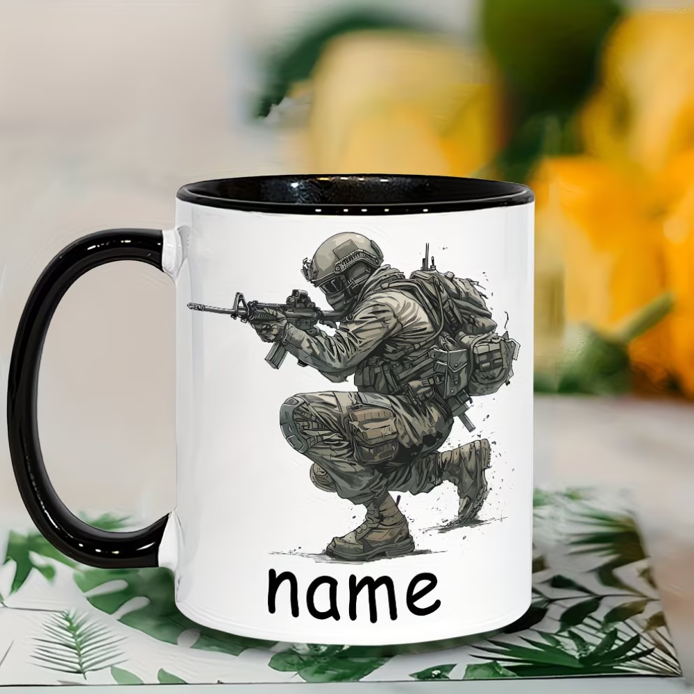 A Personalized 11-Ounce 'Special Forces Pattern' Coffee Mug