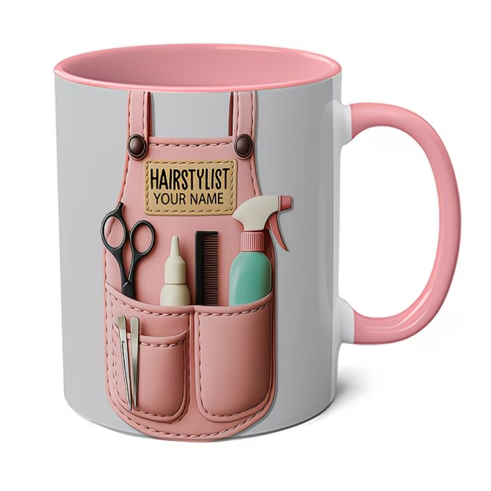 Gift Suggestions for Hairstylists, Personalized Barber Ceramic Mug, a Token of Appreciation for Salon Owners, a Thank You Gift for Stylists, And a Retirement Present