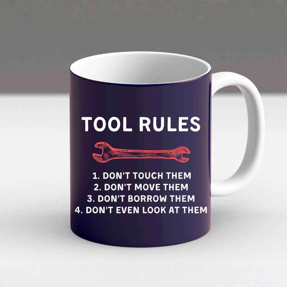 Funny Mechanic Tool Rules Auto Repair Car Mechanic Handyman Trendy New Mug