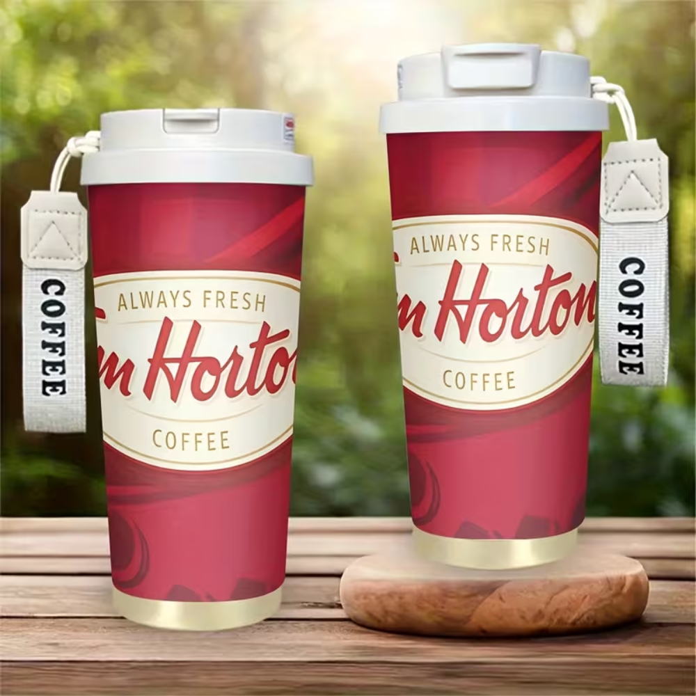 1 Piece Of Tim Hortons Logo Insulated Travel Mug