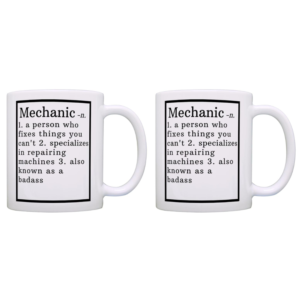 Mechanic Appreciation Definition Printed Coffee Mug
