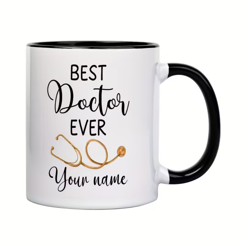 Personalized Doctor Name Icon Ceramic Mug
