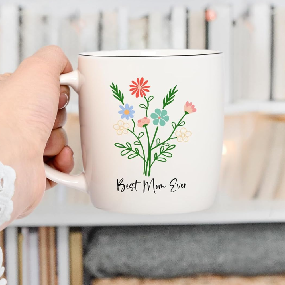 1 Piece 12Oz Ceramic Coffee Mug Best Mom Ever Mothers Day Gift Cup