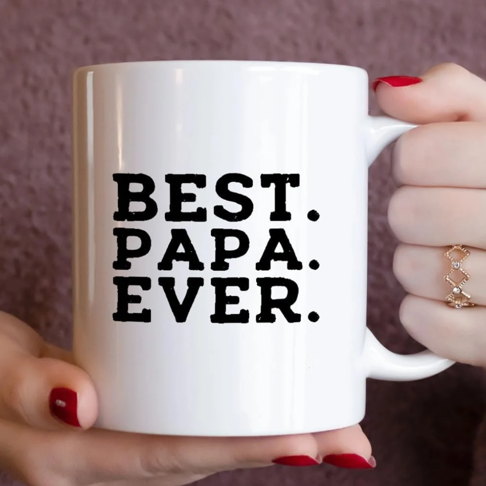 Best Dad in the Mug, 11 oz, Funny Space Father’s Day Gift, Cool Coffee Cup for Dad from Kids,Unique Fathers Day Present Idea for Daddy Husband Men Him