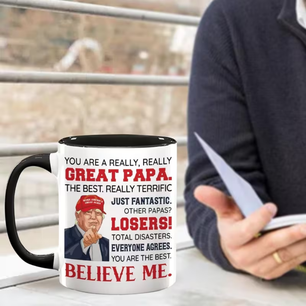 11 oz Ceramic Funny Papa Coffee Mug Office Drinkware 1pc