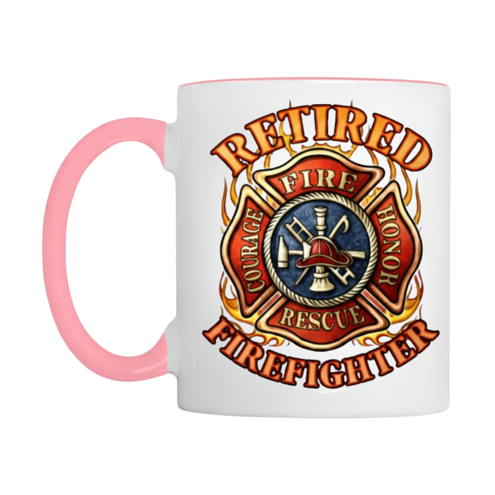 retired firefighter gift fireman retirement party gift long sleeve t s Coffee Mug