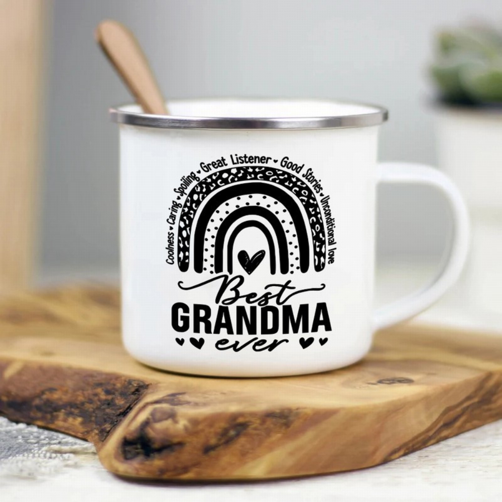Grandma'S Enamel Mug 