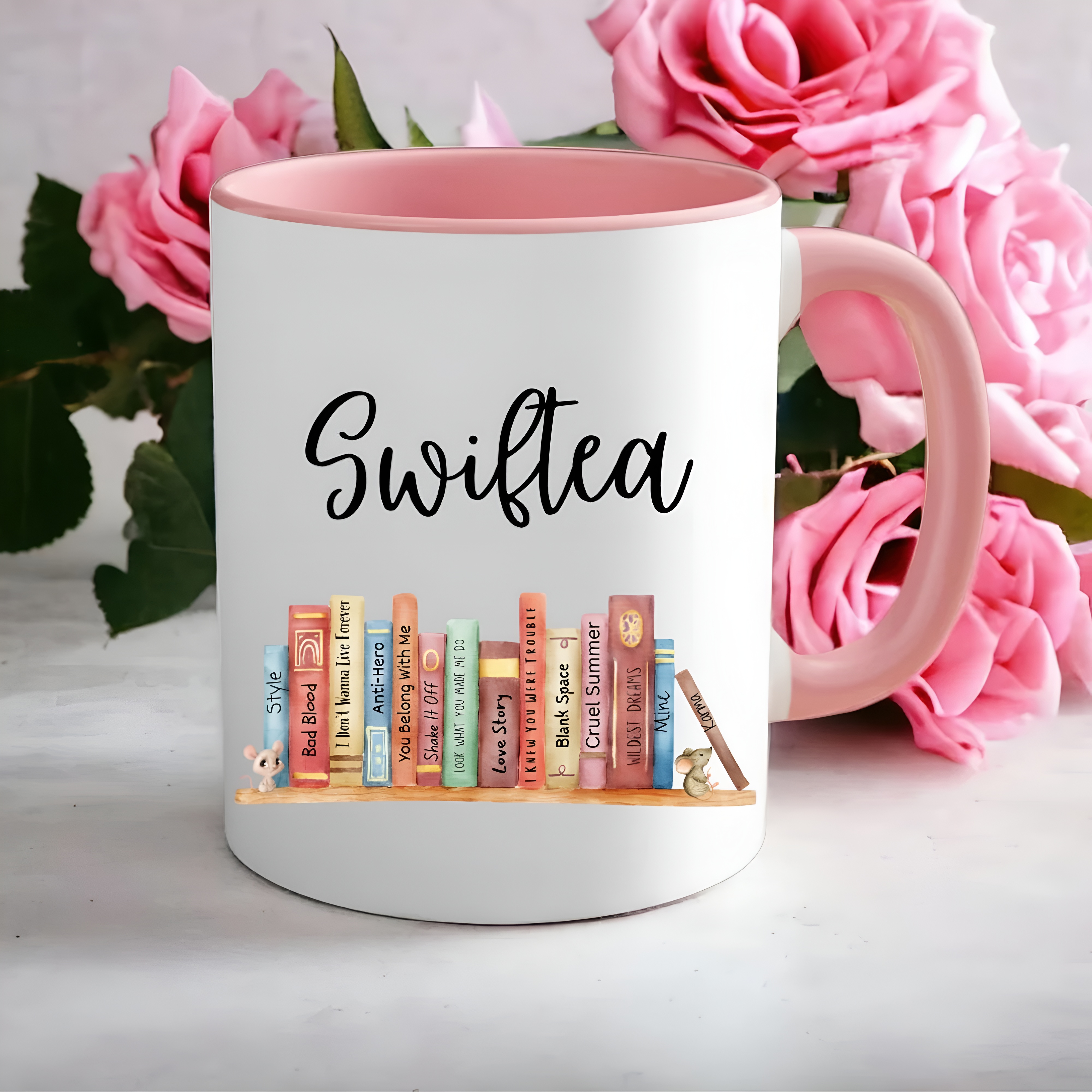 Swiftea Printed Ceramic Mug Colored Interior