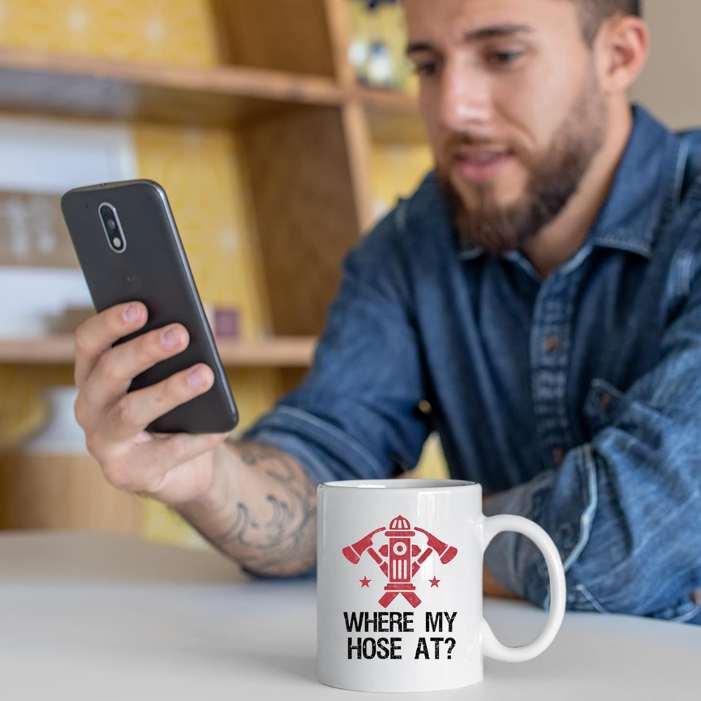 Where My Hose At Firefighter Firemen Firewomen Firefighters Gift