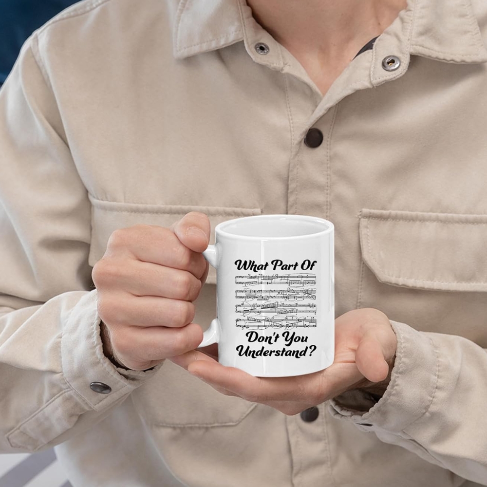 What Part of Don’t You Understand Music Teacher Gifts Funny Musicians Mug Pianist Choir Music Coffee Mug