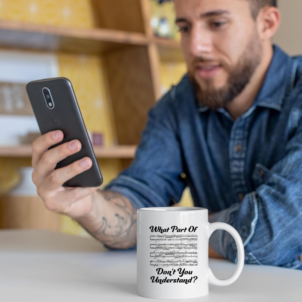 What Part of Don’t You Understand Music Teacher Gifts Funny Musicians Mug Pianist Choir Music Coffee Mug