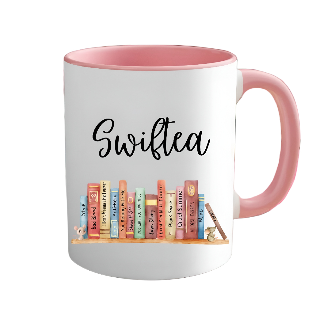 Swiftea Printed Ceramic Mug Colored Interior