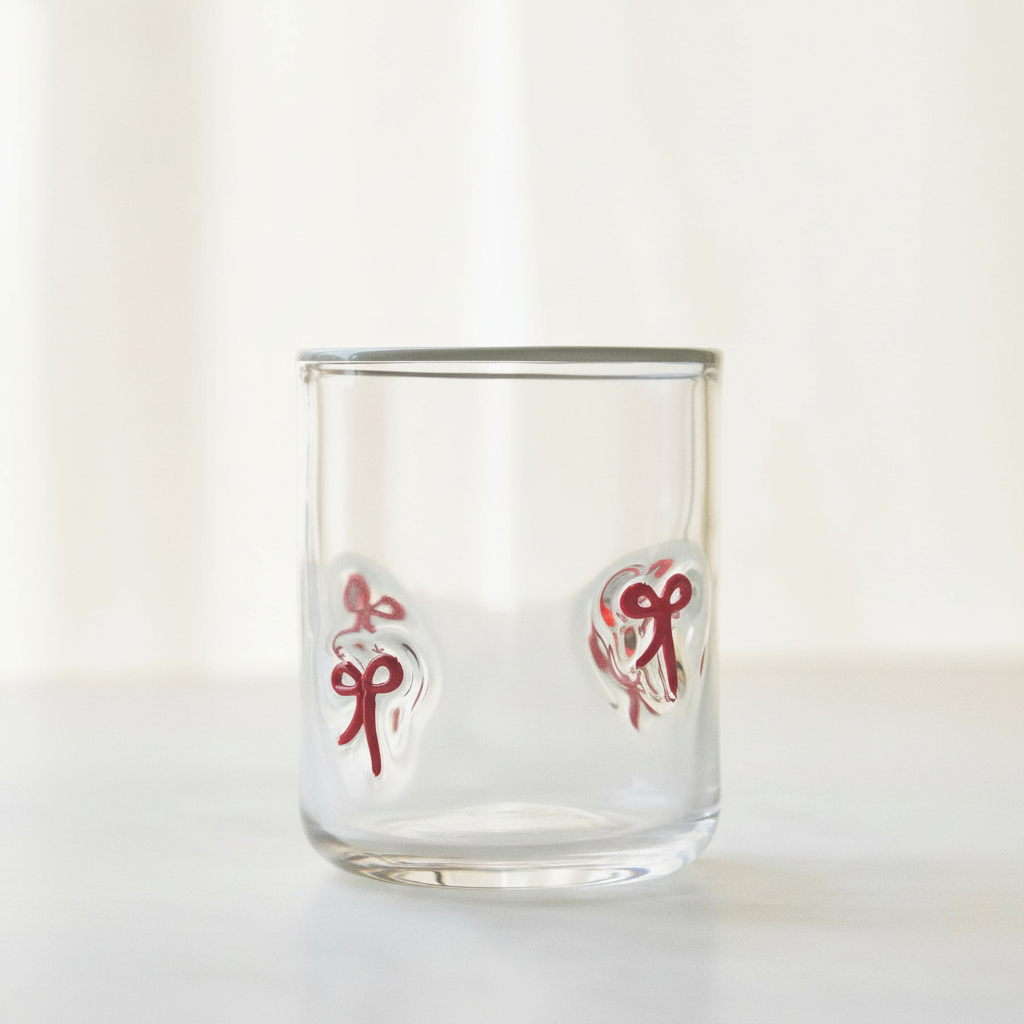 Transparent Juice Glass With Modern Design