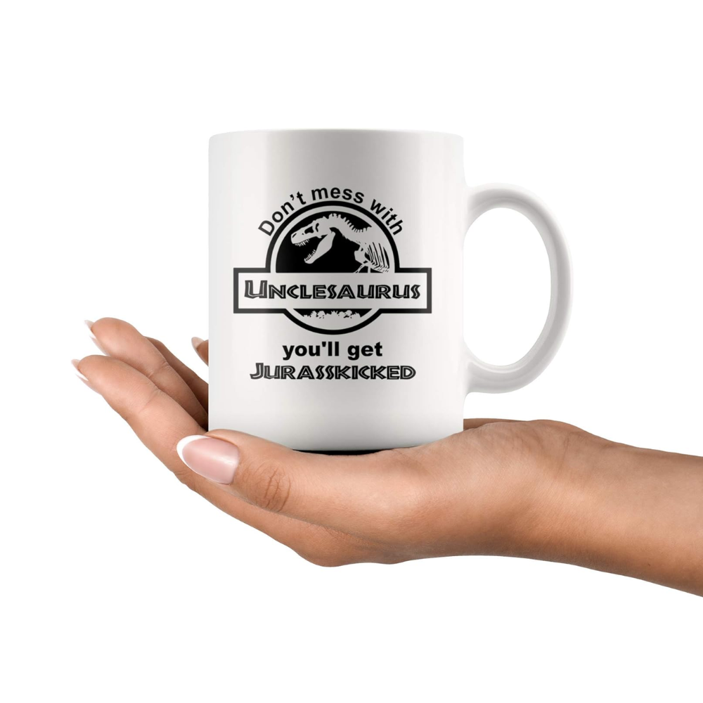 11 oz Ceramic Unclesaurus Funny Coffee Mug Novelty Drinkware