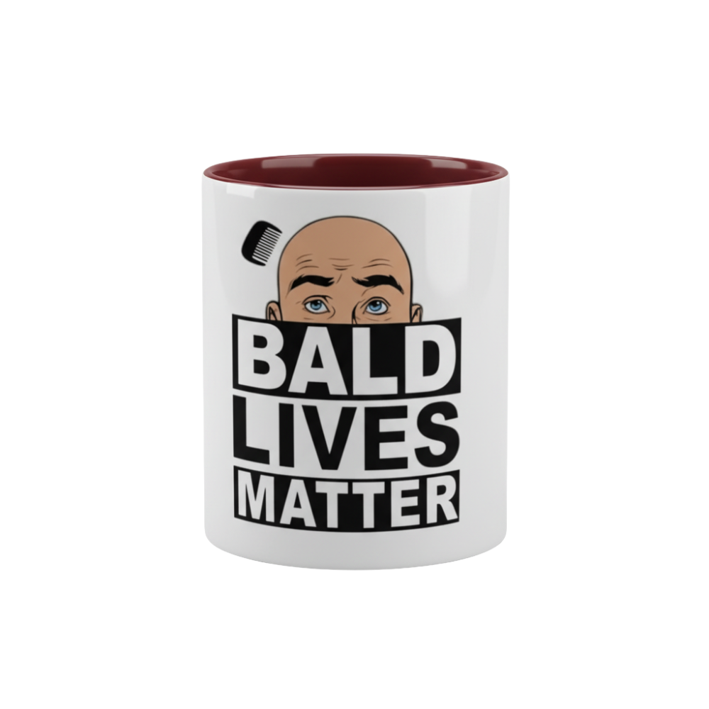 1 Piece Of Bald Lives Matter Funny Coffee Mug