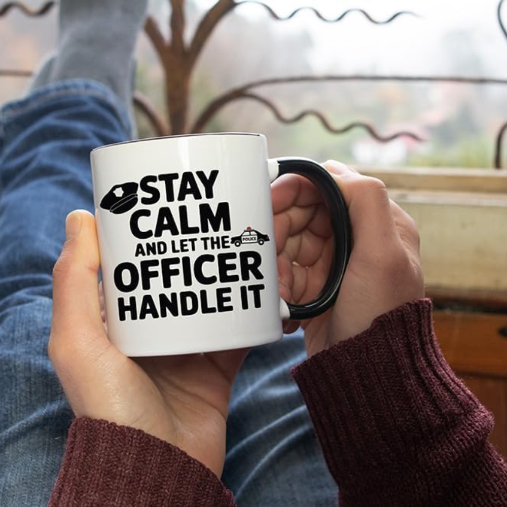 11 oz Ceramic Funny Police Officer Coffee Mug Law Enforcement Drinkware
