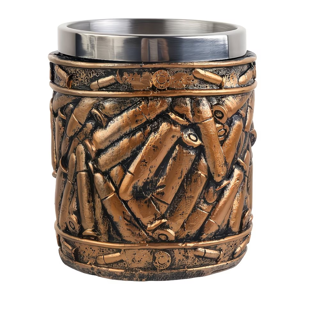 ] 3D Realistic Printed Stainless Steel Mug | Creative Handle, Durable And Reusable Coffee Cup