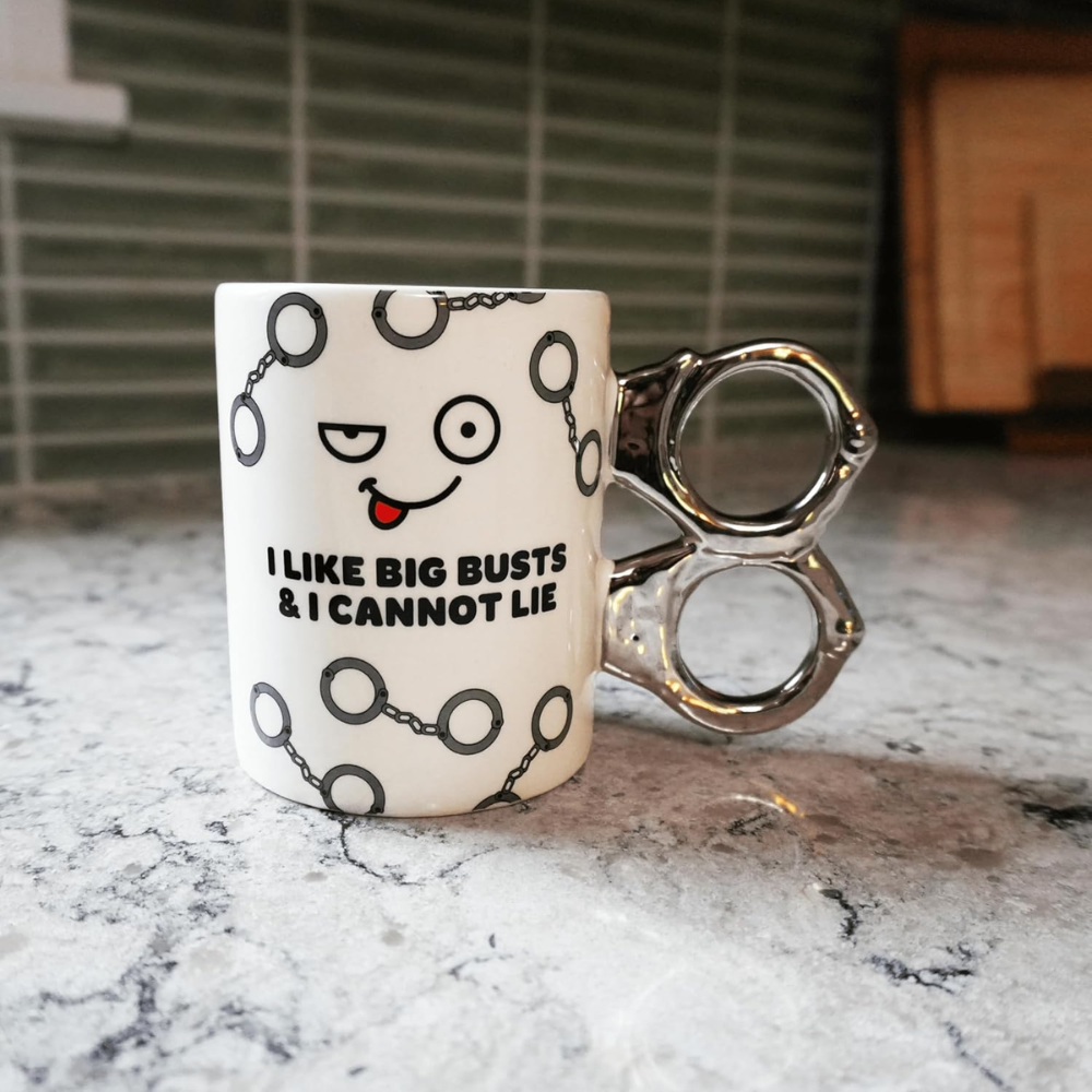 12 oz Ceramic Funny Police Busts Quote Coffee Mug Law Enforcement Drinkware