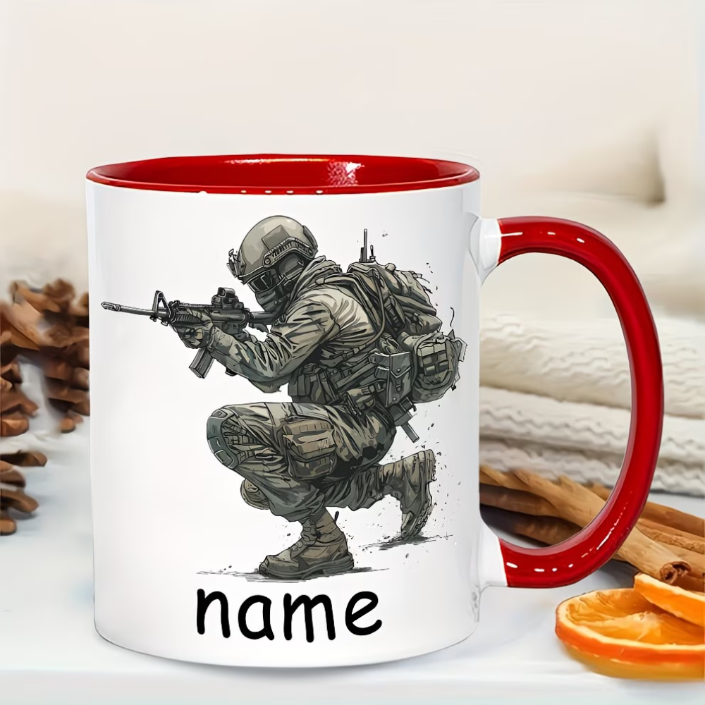 A Personalized 11-Ounce 'Special Forces Pattern' Coffee Mug