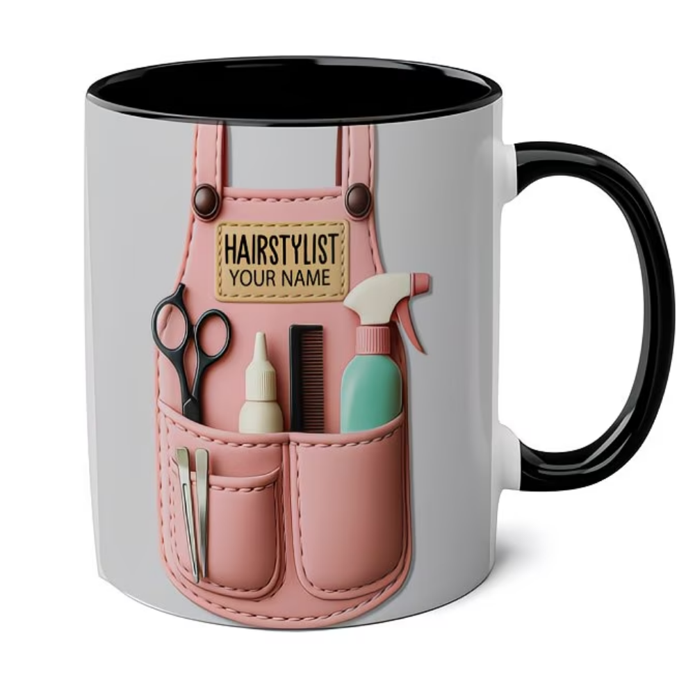 Gift Suggestions for Hairstylists, Personalized Barber Ceramic Mug, a Token of Appreciation for Salon Owners, a Thank You Gift for Stylists, And a Retirement Present