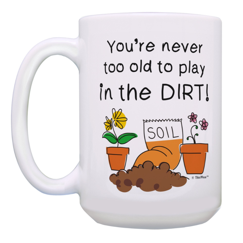 Adults Garden Themed Gifts 2 Pack 15oz Coffee Mugs