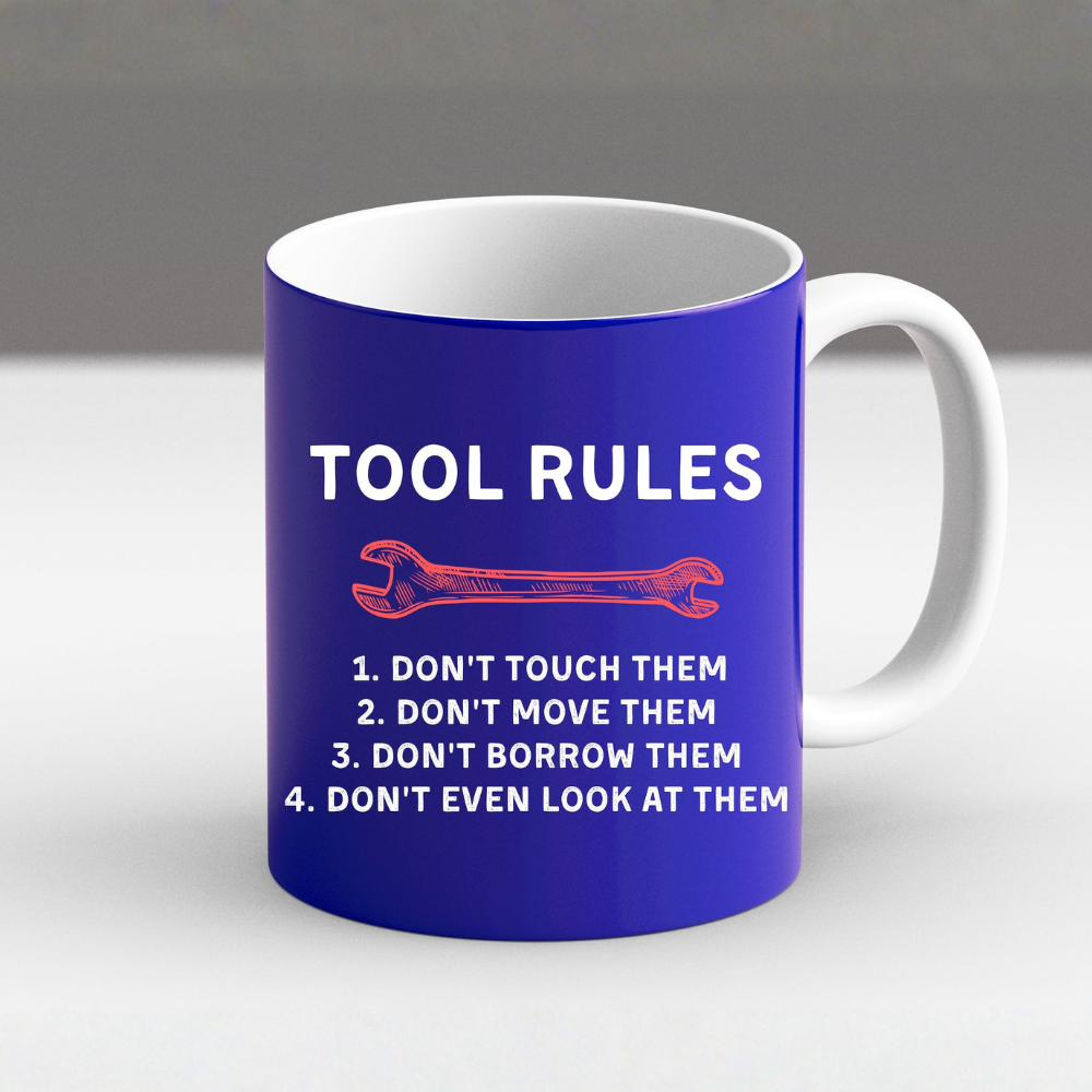 Funny Mechanic Tool Rules Auto Repair Car Mechanic Handyman Trendy New Mug