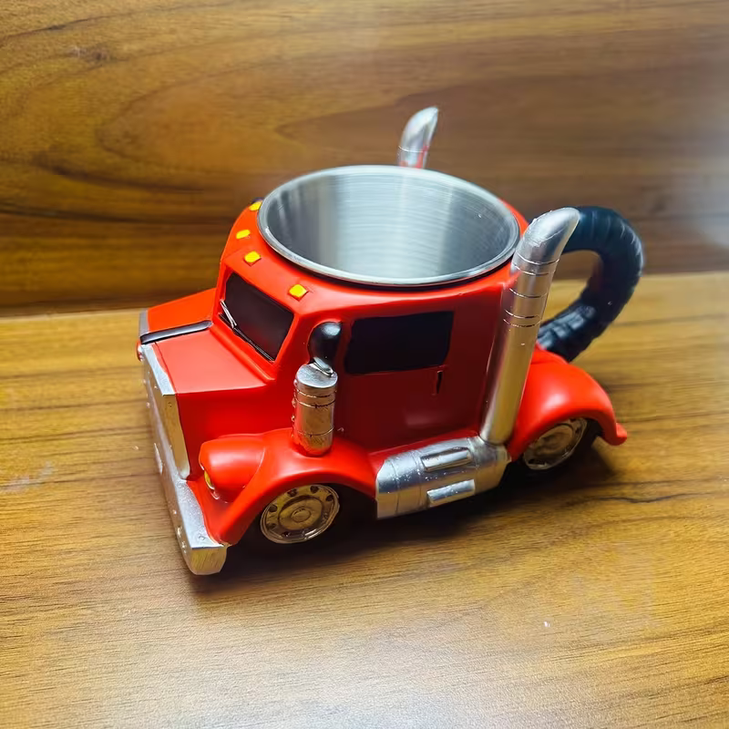 Mugs Coffee Cups Handcrafted Truck Shaped Coffee Cup Reusable ABS Plastic
