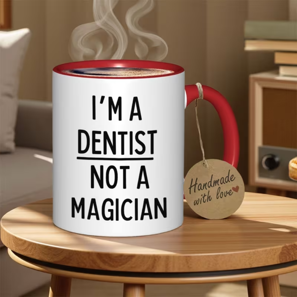 DAYSFunny Dentist Mug "I'm a Dentist Not a Magician" -
