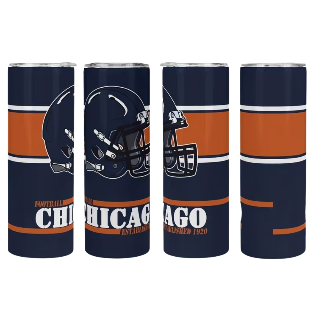 20oz Chicago Bears Football Team Themed Stainless Steel Travel Mug