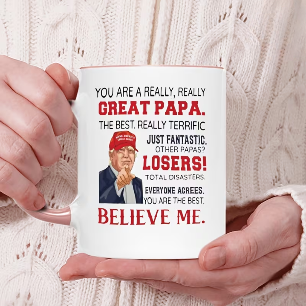 11 oz Ceramic Funny Papa Coffee Mug Office Drinkware 1pc