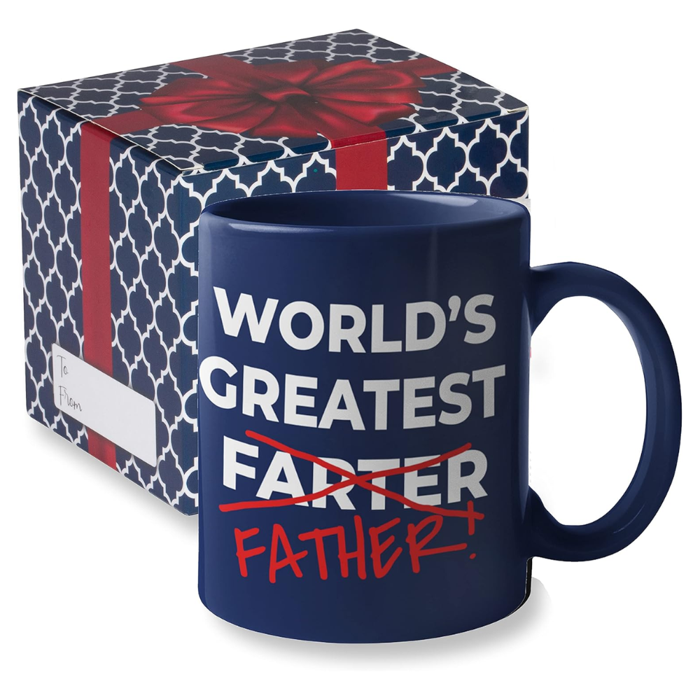 Ceramic Funny Best Farter Ever Coffee Mug for Dad Novelty Drinkware