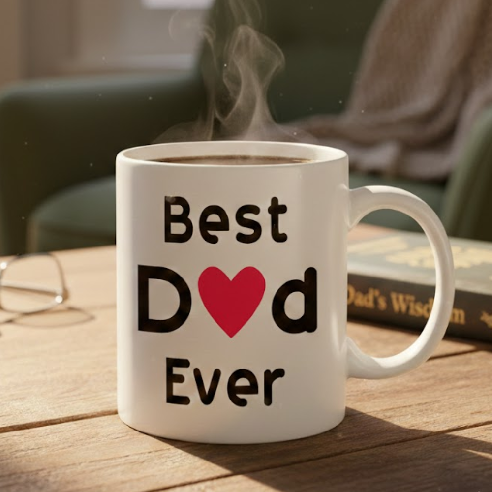 11 oz Ceramic Best Dad Ever Coffee Mug Drinkware