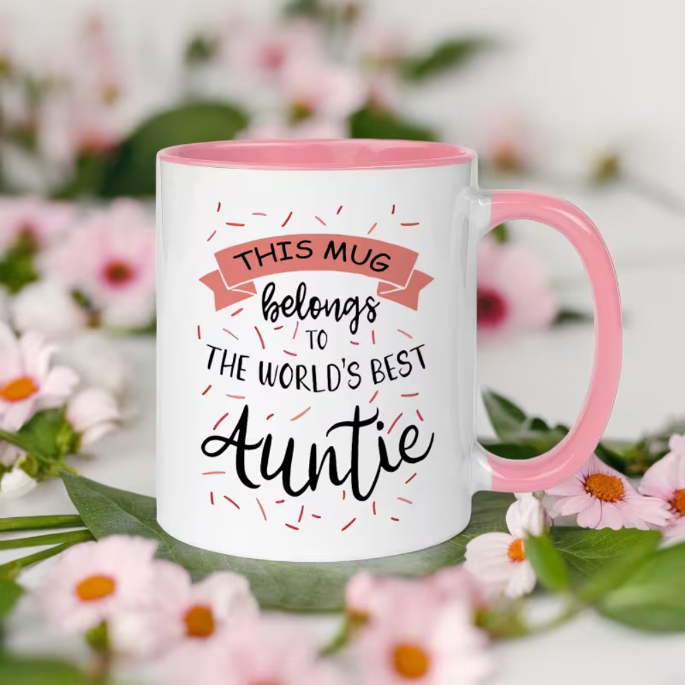 11 oz Ceramic Worlds Best Aunt Coffee Mug Gift Drinkware
