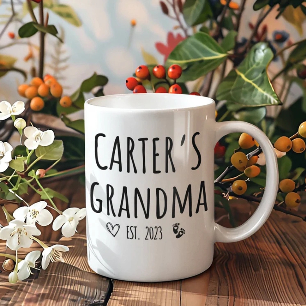 Custom Grandma Mug, Name Mug, Grandma Gifts, Mug